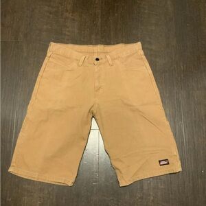 Dickies Brown/Camel Canvas Carpenter Utility Casual Long Shorts Grunge Mens 34
